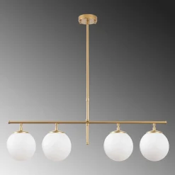 Hanglamp Roe 4-Lichts Shiny Goud