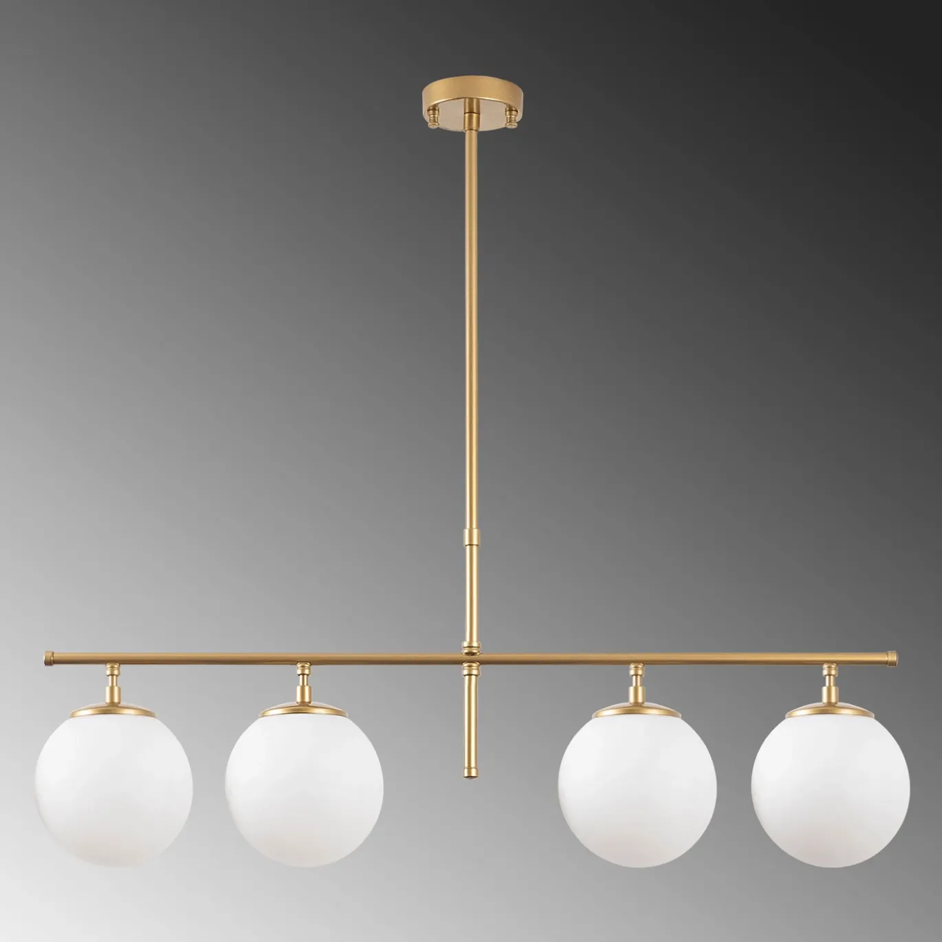 Hanglamp Roe 4-Lichts Shiny Goud