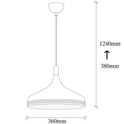 Hanglamp Saglam Design Zwart/Goud