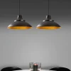 Hanglamp Saglam Disc 2-Lichts Zwart