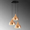 Hanglamp Saglam Funnel 3-Lichts Getrapt Koper