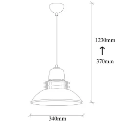 Hanglamp Saglam Space Zwart