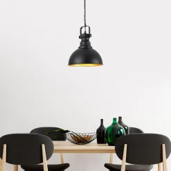 Hanglamp Saglam Spot Zwart Ø30cm