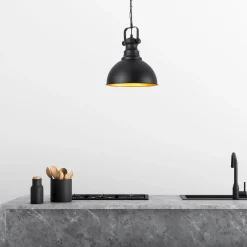 Hanglamp Saglam Spot Zwart Ø30cm