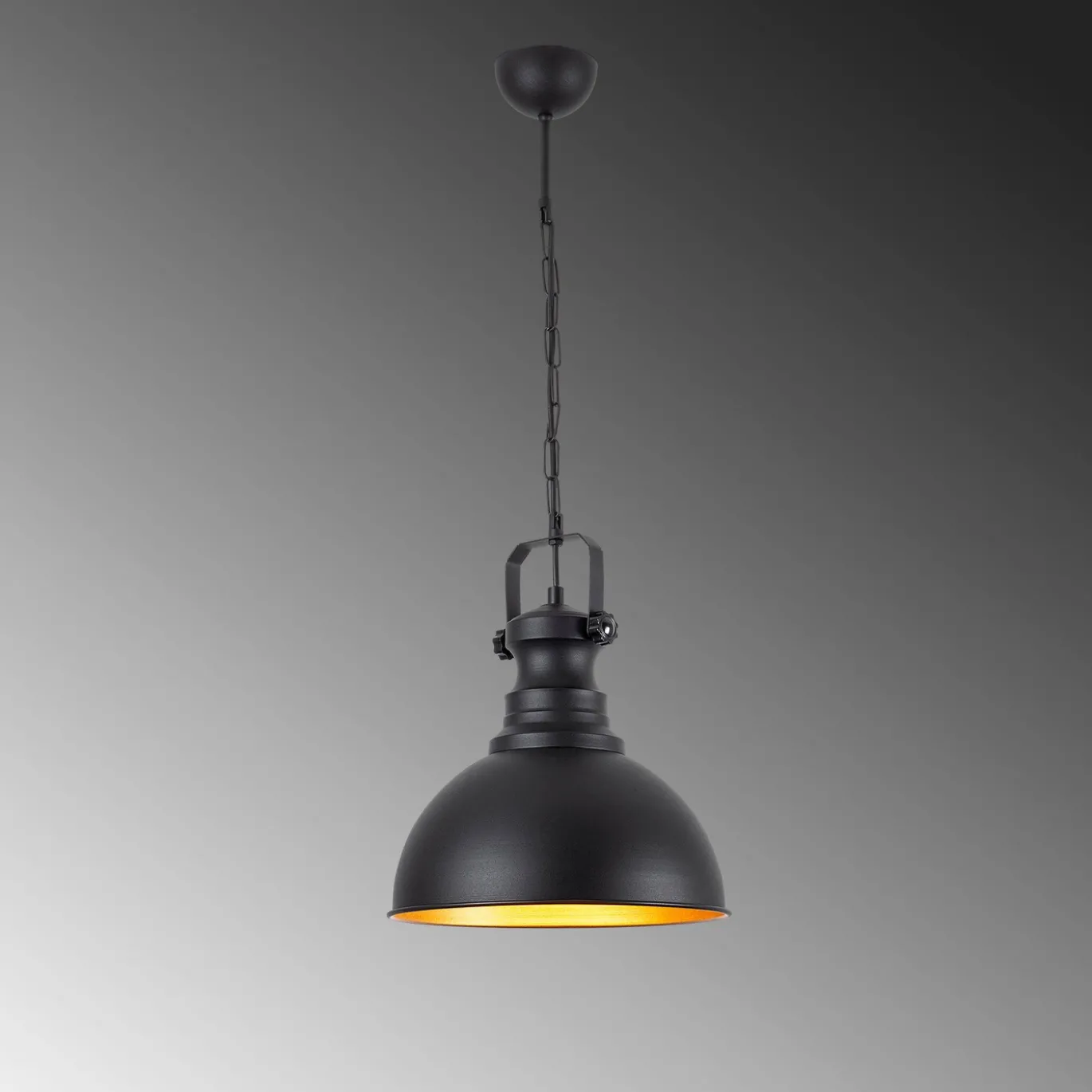 Hanglamp Saglam Spot Zwart Ø30cm
