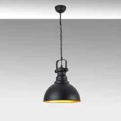 Hanglamp Saglam Spot Zwart Ø30cm