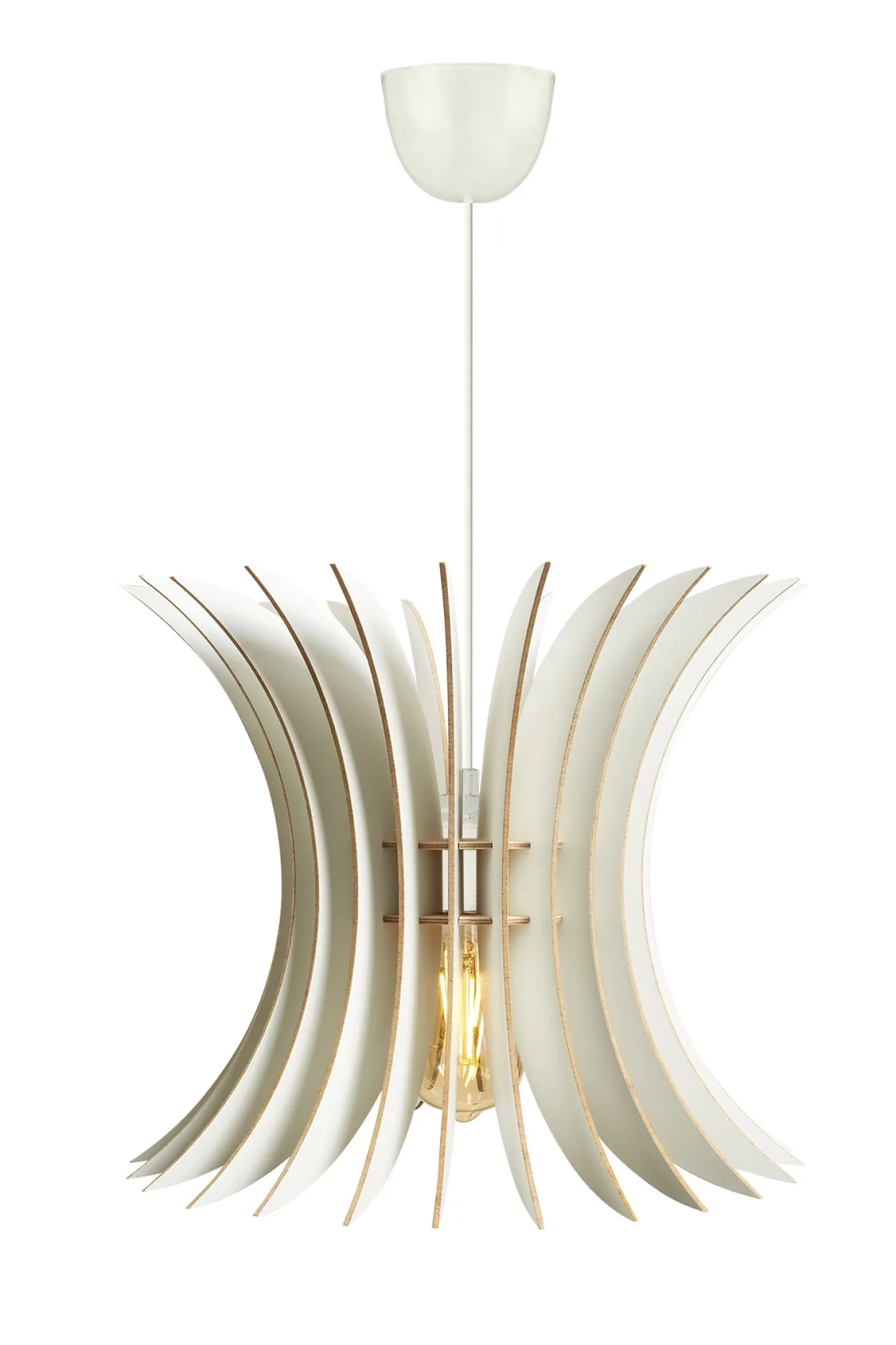 Hanglamp Sahip Curve MDF Wit