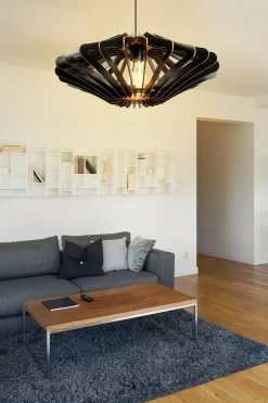 Hanglamp Sahip Disk Zwart Set van 2