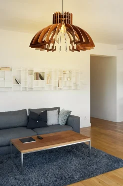 Hanglamp Sahip Kap MDF Walnoot