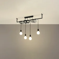 Hanglamp Salamanca 4-Lichts Zwart - Giga Meubel