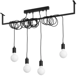 Hanglamp Salamanca 4-Lichts Zwart - Giga Meubel