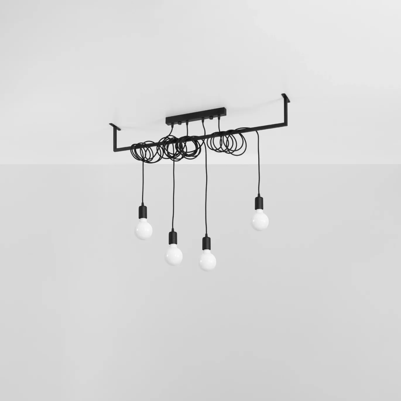Hanglamp Salamanca 4-Lichts Zwart - Giga Meubel