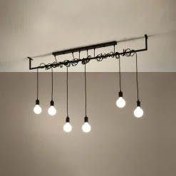 Hanglamp Salamanca 6-Lichts Zwart - Giga Meubel