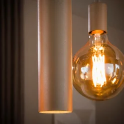Hanglamp Senso 5+4-Lichts Beige - Giga Meubel