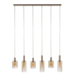 Hanglamp Sepiora 6-Lichts Beige - Giga Meubel