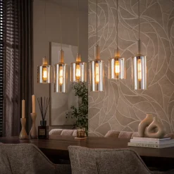 Hanglamp Sepiora 6-Lichts Beige - Giga Meubel