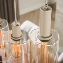 Hanglamp Sepiora 6-Lichts Beige - Giga Meubel