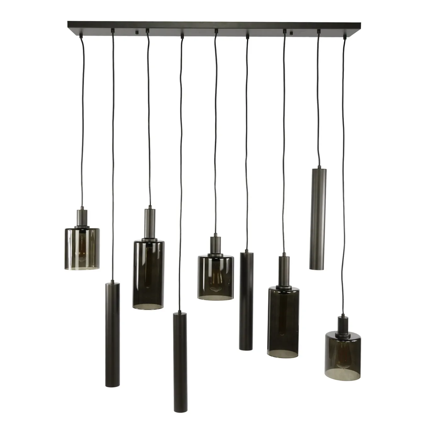 Hanglamp Sepiora 5+4-lichts Sienna Bruin - Giga Meubel
