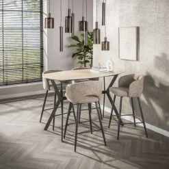 Hanglamp Sepiora 5+4-lichts Sienna Bruin - Giga Meubel