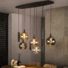 Hanglamp Sfera Tricolore 5+4-lichts Artic Zwart - Giga Meubel