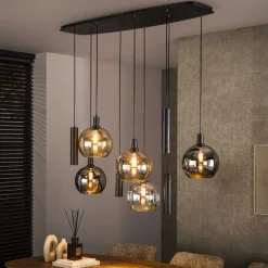 Hanglamp Sfera Tricolore 5+4-lichts Artic Zwart - Giga Meubel