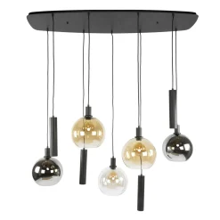 Hanglamp Sfera Tricolore 5+4-lichts Artic Zwart - Giga Meubel
