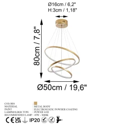 Hanglamp Simit Goud