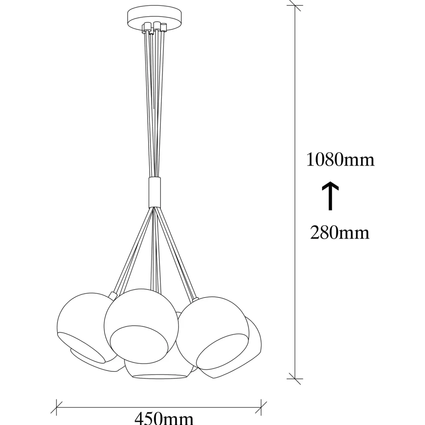 Hanglamp Sivani Cluster Turquoise