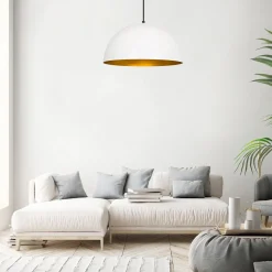 Hanglamp Sivani Dome Wit/Goud