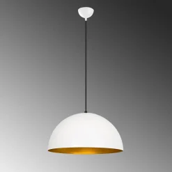 Hanglamp Sivani Dome Wit/Goud