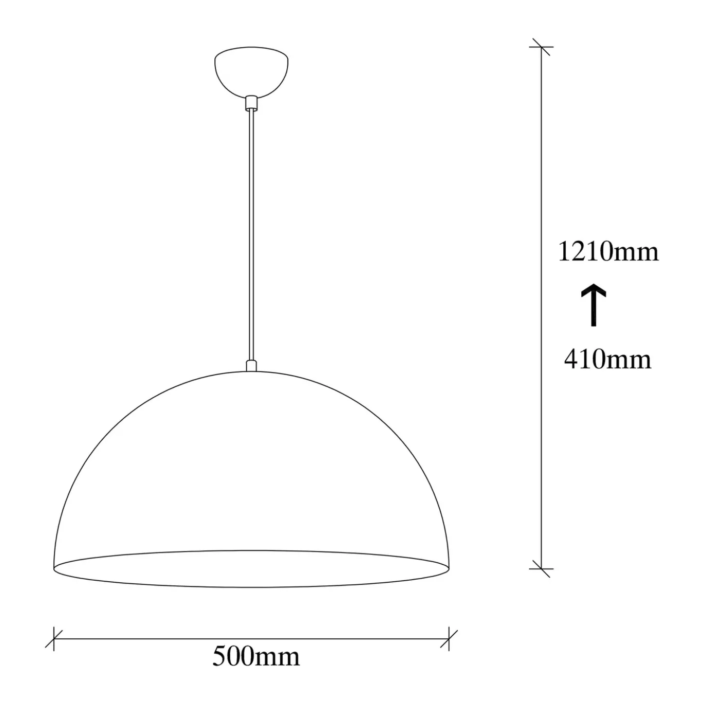 Hanglamp Sivani Dome Wit/Goud
