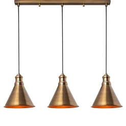 Hanglamp Sivani Triangle 3-Lichts Goud