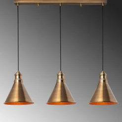 Hanglamp Sivani Triangle 3-Lichts Goud