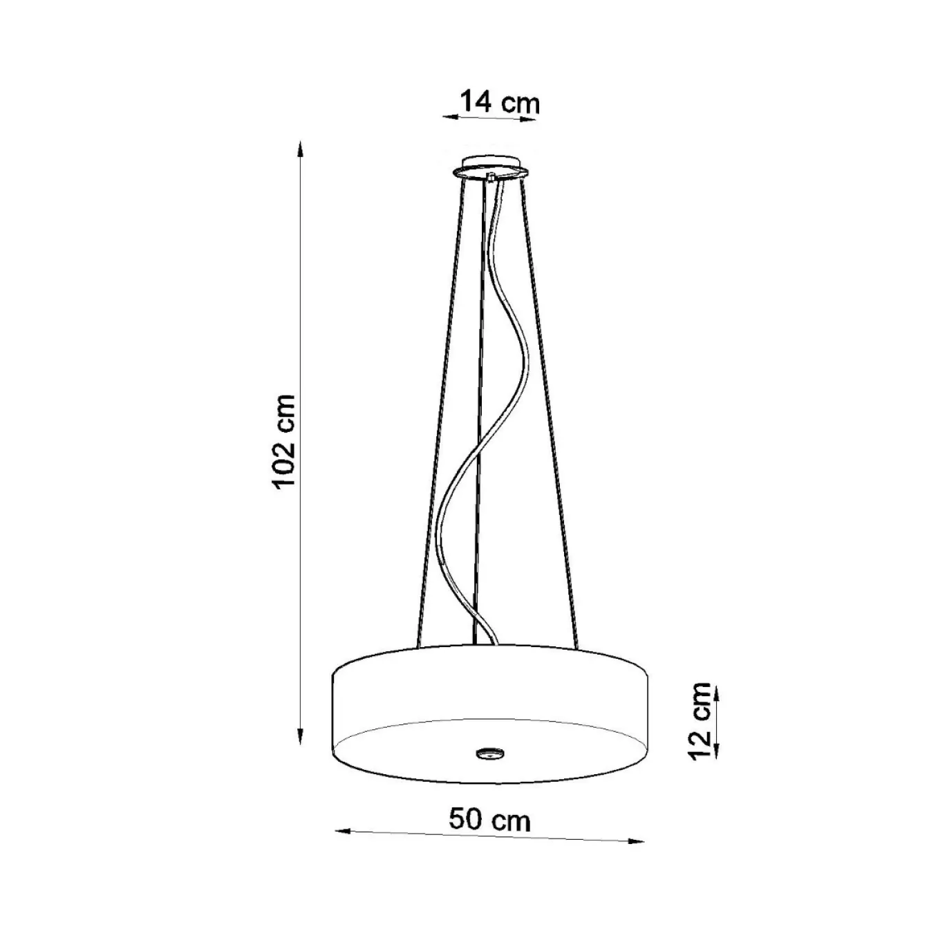 Hanglamp Skala Wit Ø50cm - Giga Meubel