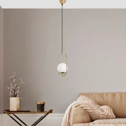 Hanglamp Skew Goud