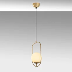 Hanglamp Skew Goud