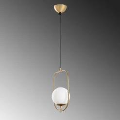 Hanglamp Skew Goud