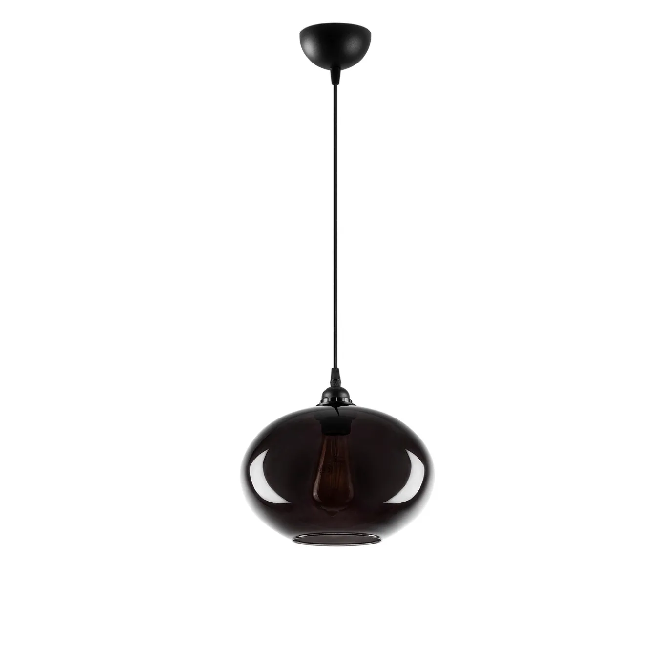 Hanglamp Smoked Glas Ø27cm