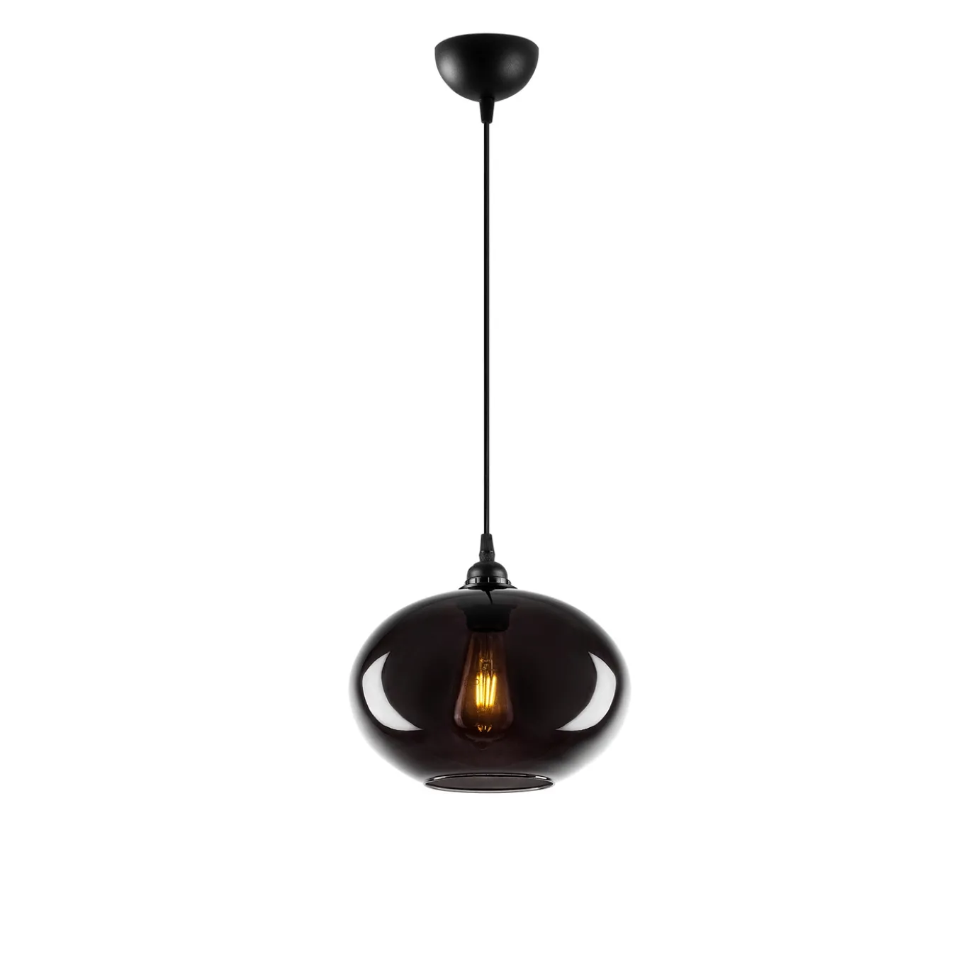 Hanglamp Smoked Glas Ø27cm