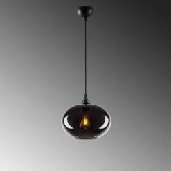 Hanglamp Smoked Glas Ø27cm