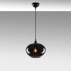 Hanglamp Smoked Glas Ø27cm