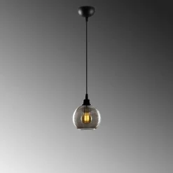 Hanglamp Smoked Rib Zwart