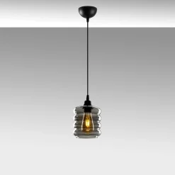 Hanglamp Smoked Tube Zwart