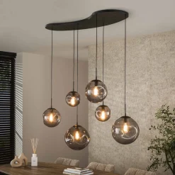Hanglamp Stellar Black 6-Lichts - Giga Meubel