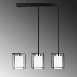 Hanglamp Swank 3-Lichts Zwart