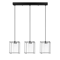 Hanglamp Swank 3-Lichts Zwart
