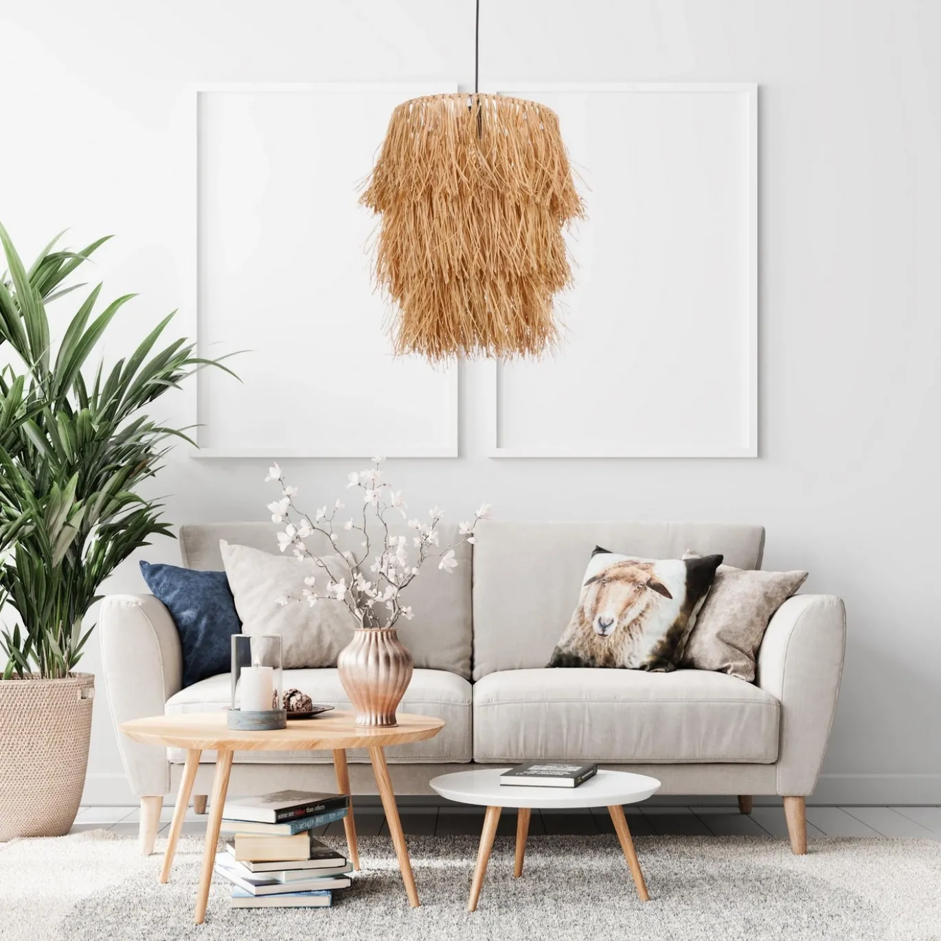 Hanglamp Tassel Naturel