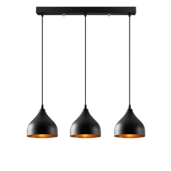 Hanglamp Tattoo Zwart 3-Lichts