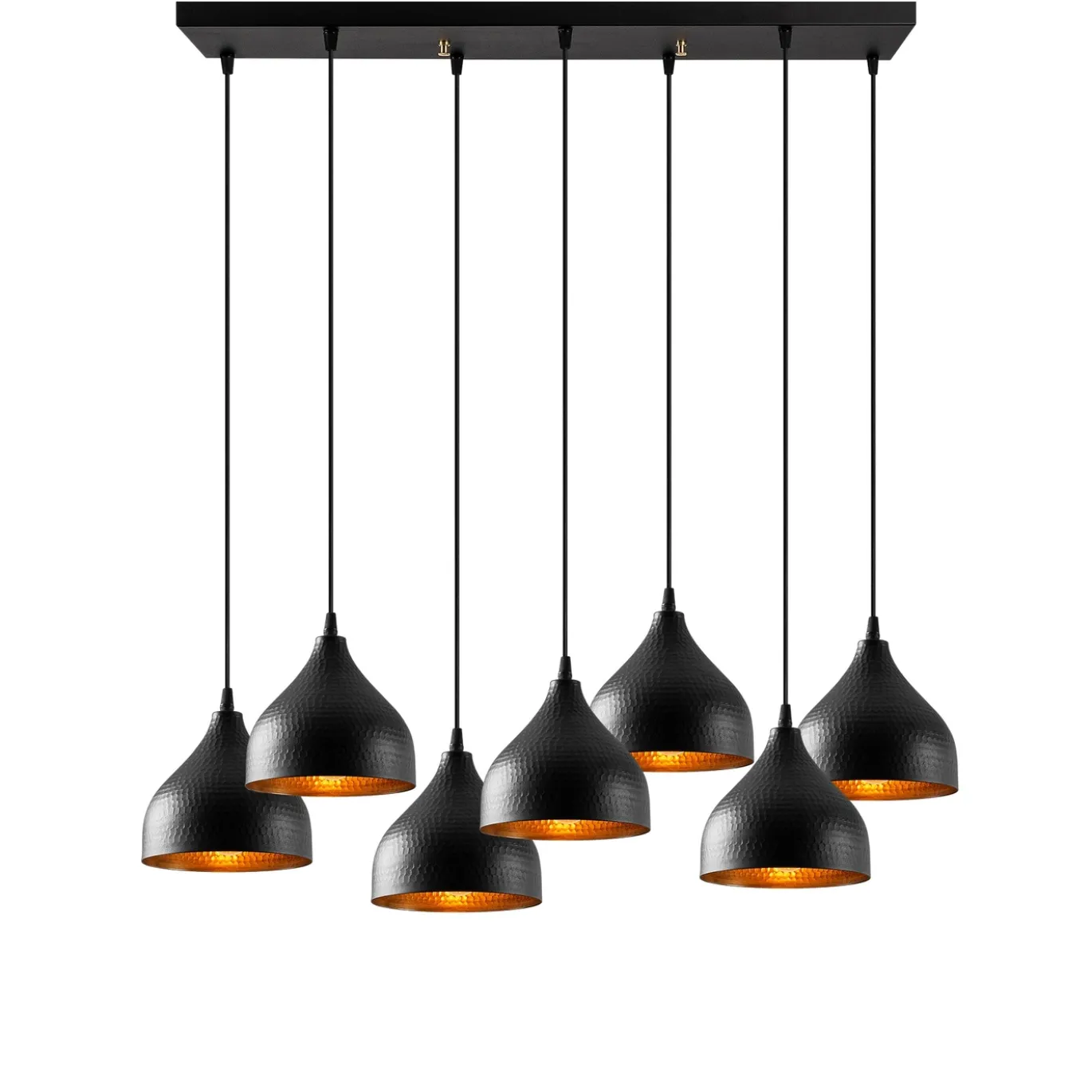 Hanglamp Tattoo Zwart 7-Lichts