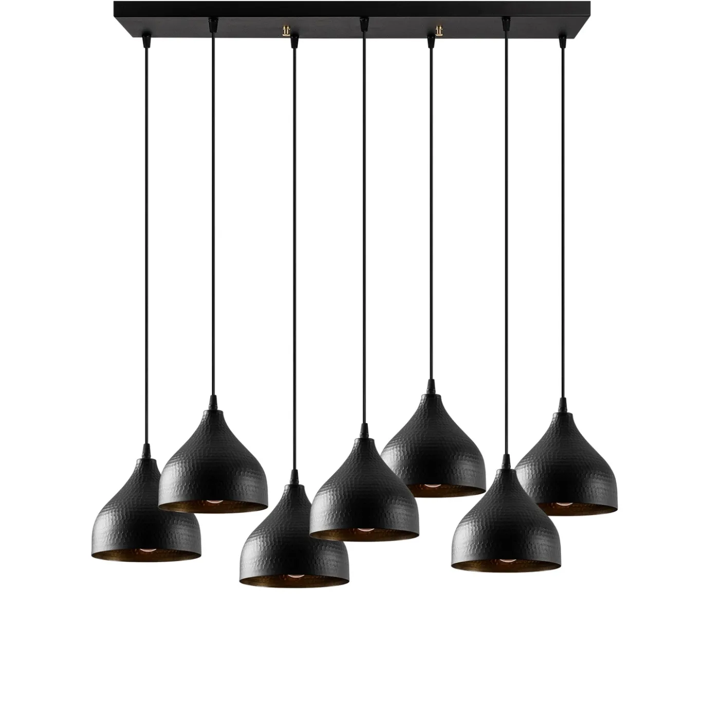Hanglamp Tattoo Zwart 7-Lichts
